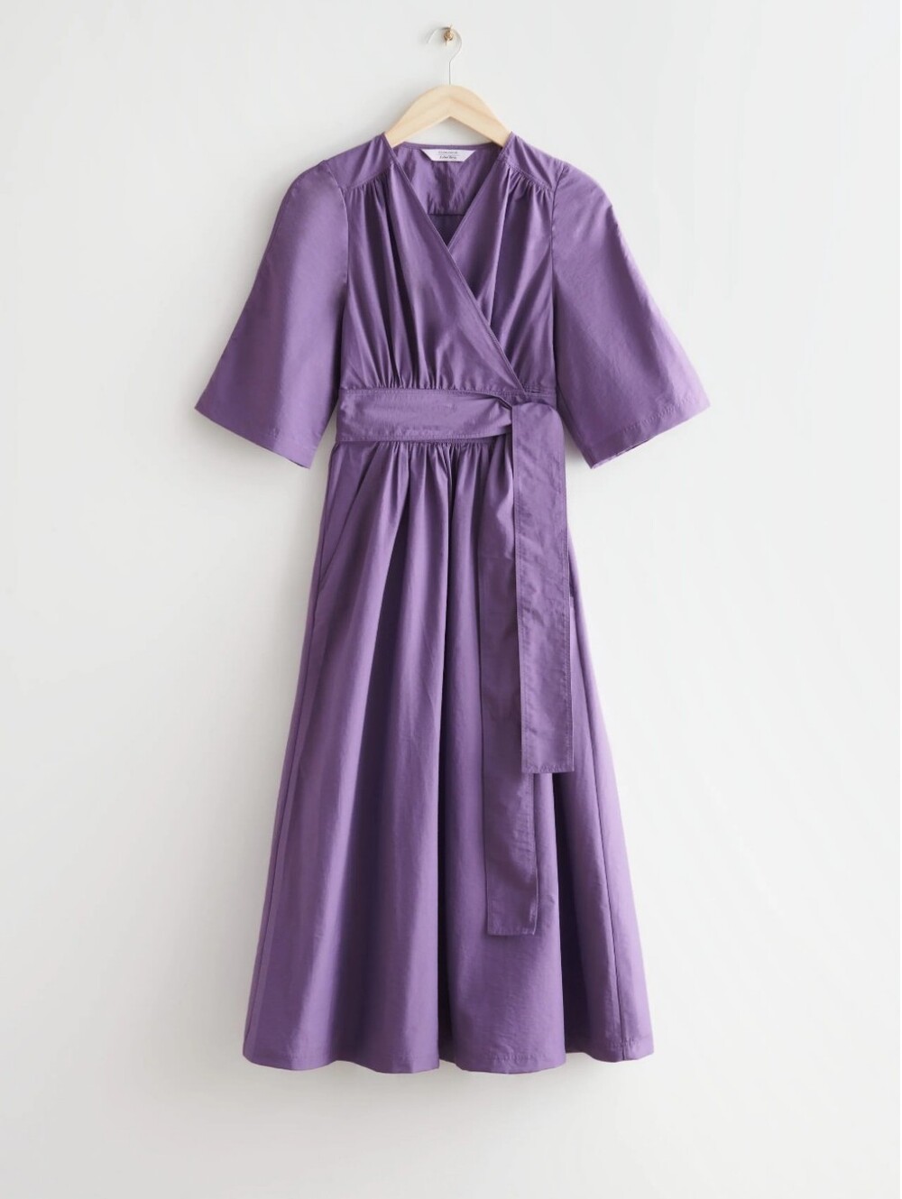 & OTHER STORIES Voluminous Midi Wrap Dress